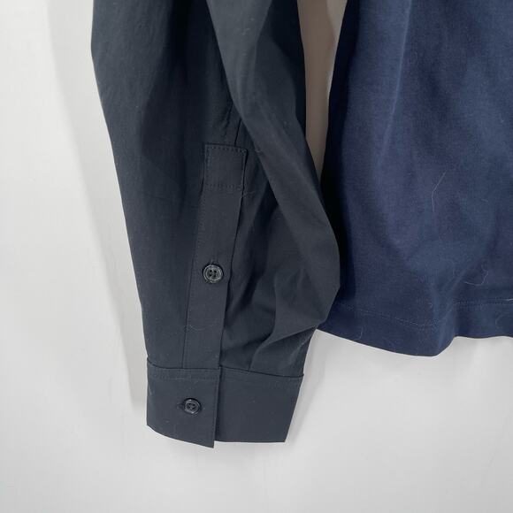 ATHLETA Top Size Small Harlow Hybrid Navy Black Athleisure Casual Work Office - Picture 10 of 15